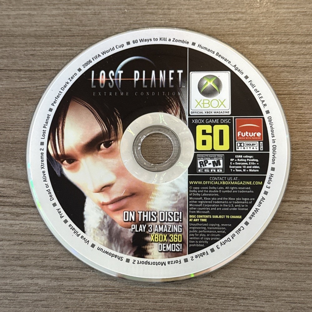Official Xbox 360 Magazine Issue 60 Disc‎ Only Tested